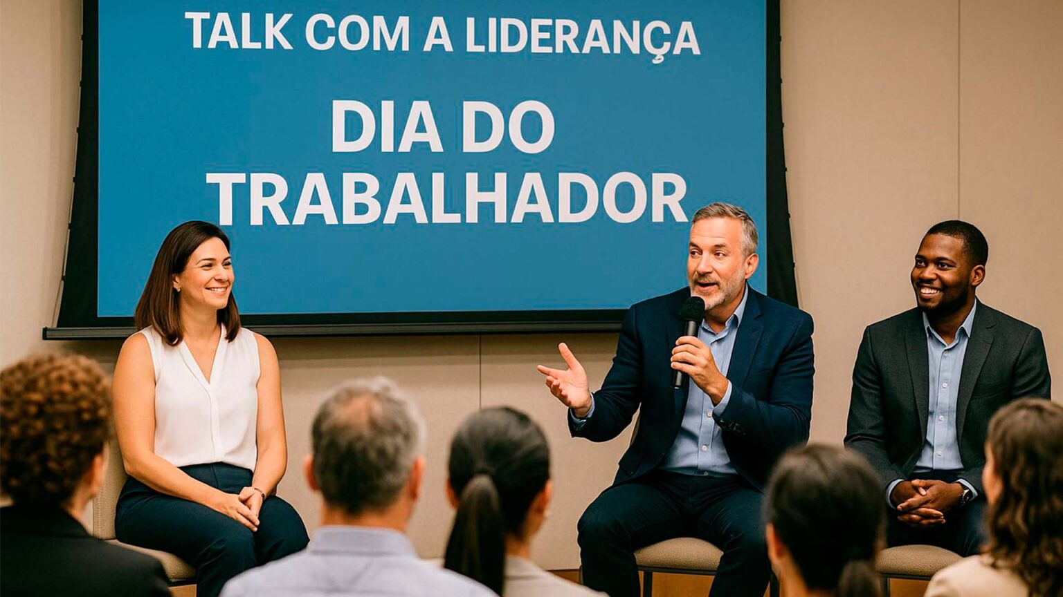 talks de liderança para eventos corporativos de Dia do Trabalhador